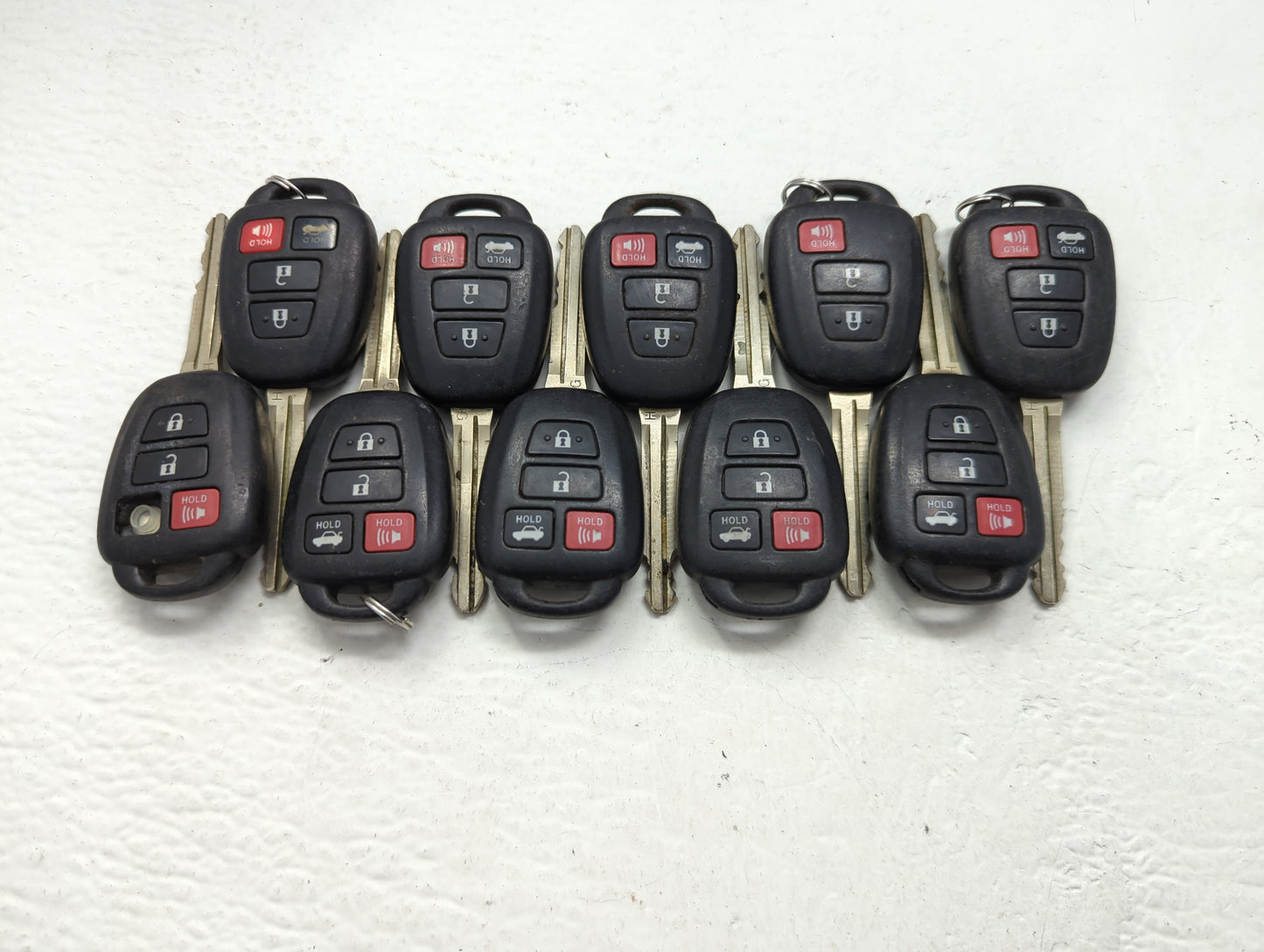 Lot of 10 Toyota Keyless Entry Remote Fob MIXED FCC IDS MIXED PART - Oemusedautoparts1.com
