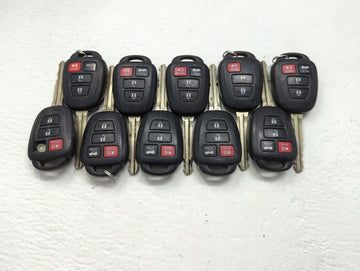 Lot of 10 Toyota Keyless Entry Remote Fob MIXED FCC IDS MIXED PART - Oemusedautoparts1.com