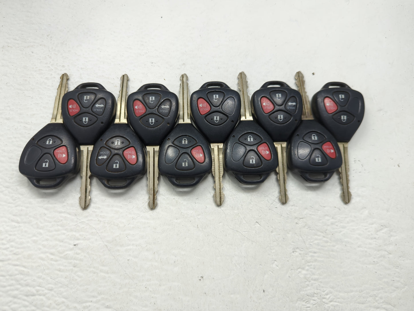 Lot of 10 Toyota Keyless Entry Remote Fob MIXED FCC IDS MIXED PART - Oemusedautoparts1.com