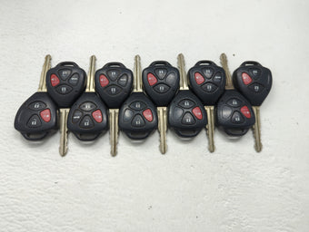 compare product Lot of 10 Toyota Keyless Entry Remote Fob MIXED FCC IDS MIXED PART