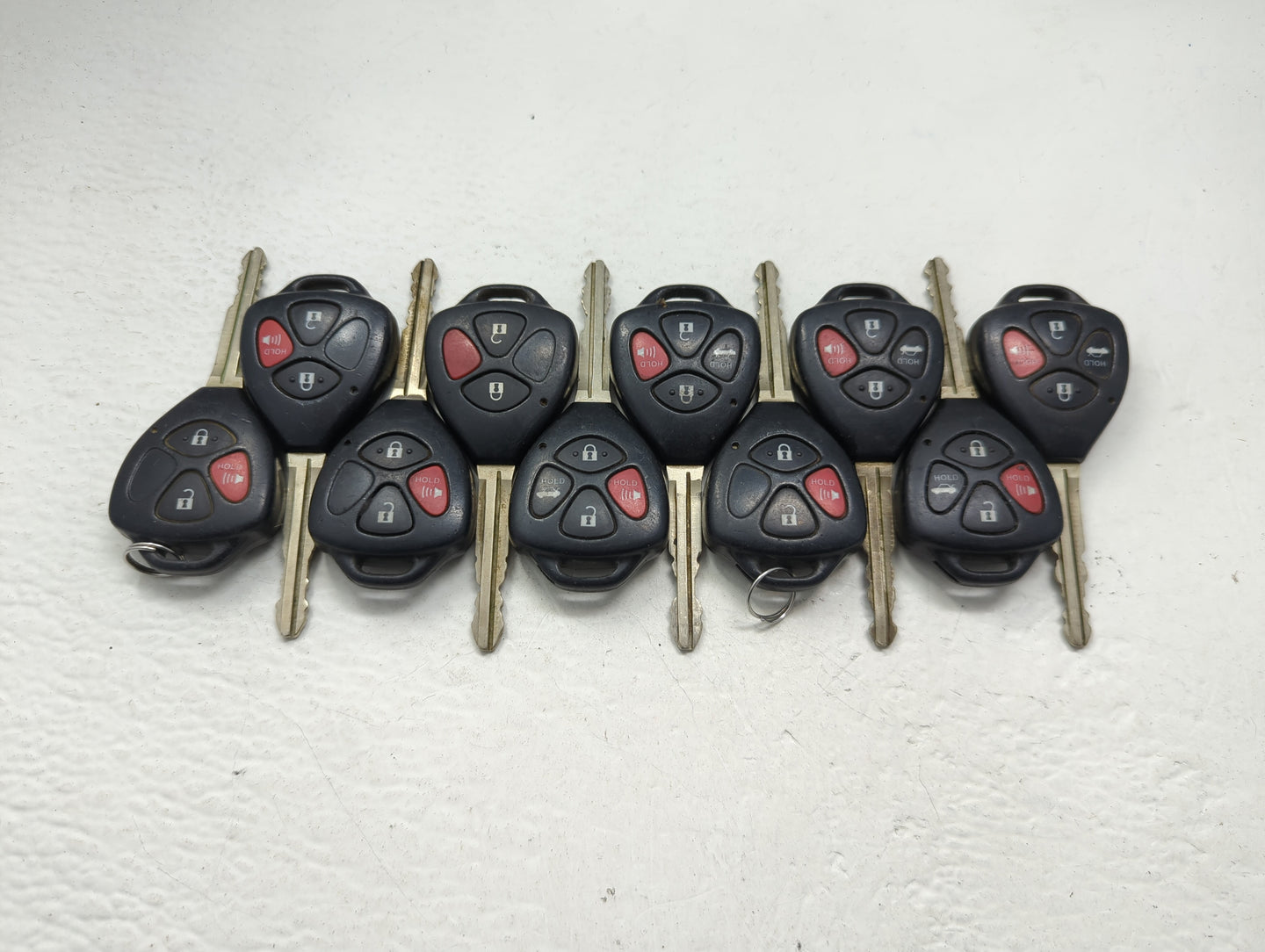 Lot of 10 Toyota Keyless Entry Remote Fob MIXED FCC IDS MIXED PART - Oemusedautoparts1.com