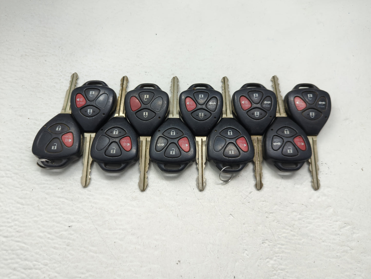 Lot of 10 Toyota Keyless Entry Remote Fob MIXED FCC IDS MIXED PART - Oemusedautoparts1.com