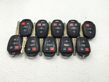 Lot of 10 Toyota Keyless Entry Remote Fob MIXED FCC IDS MIXED PART - Oemusedautoparts1.com