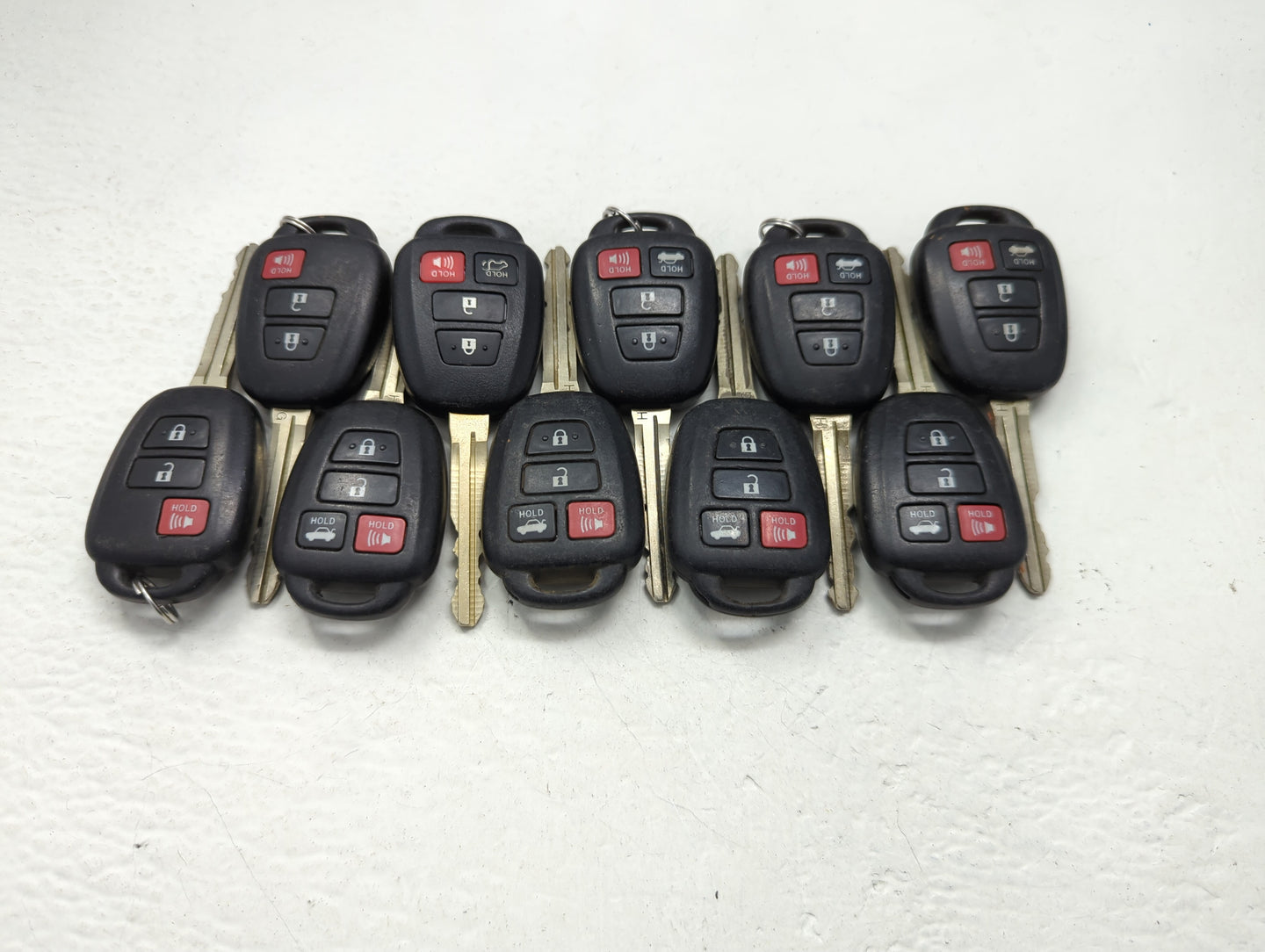 Lot of 10 Toyota Keyless Entry Remote Fob MIXED FCC IDS MIXED PART - Oemusedautoparts1.com
