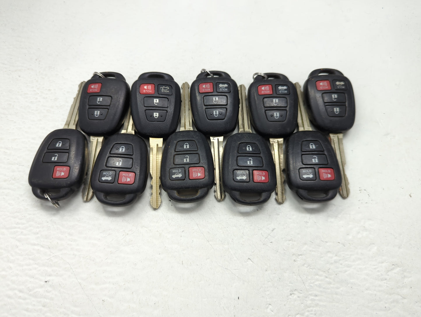 Lot of 10 Toyota Keyless Entry Remote Fob MIXED FCC IDS MIXED PART - Oemusedautoparts1.com