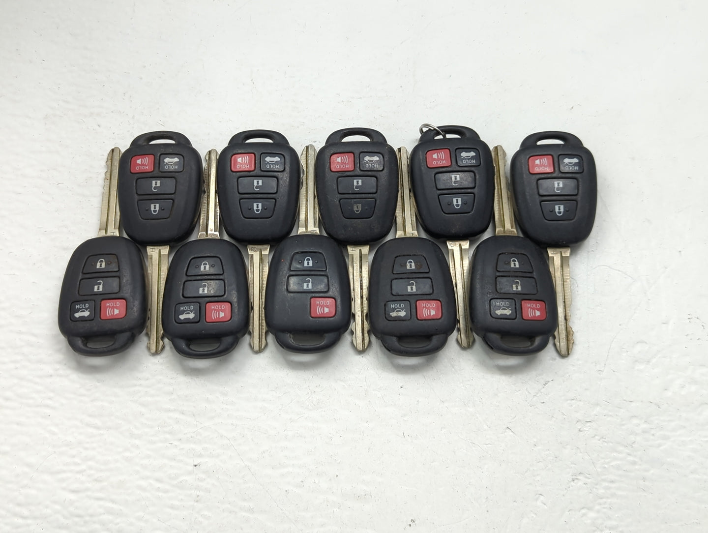 Lot of 10 Toyota Keyless Entry Remote Fob MIXED FCC IDS MIXED PART - Oemusedautoparts1.com