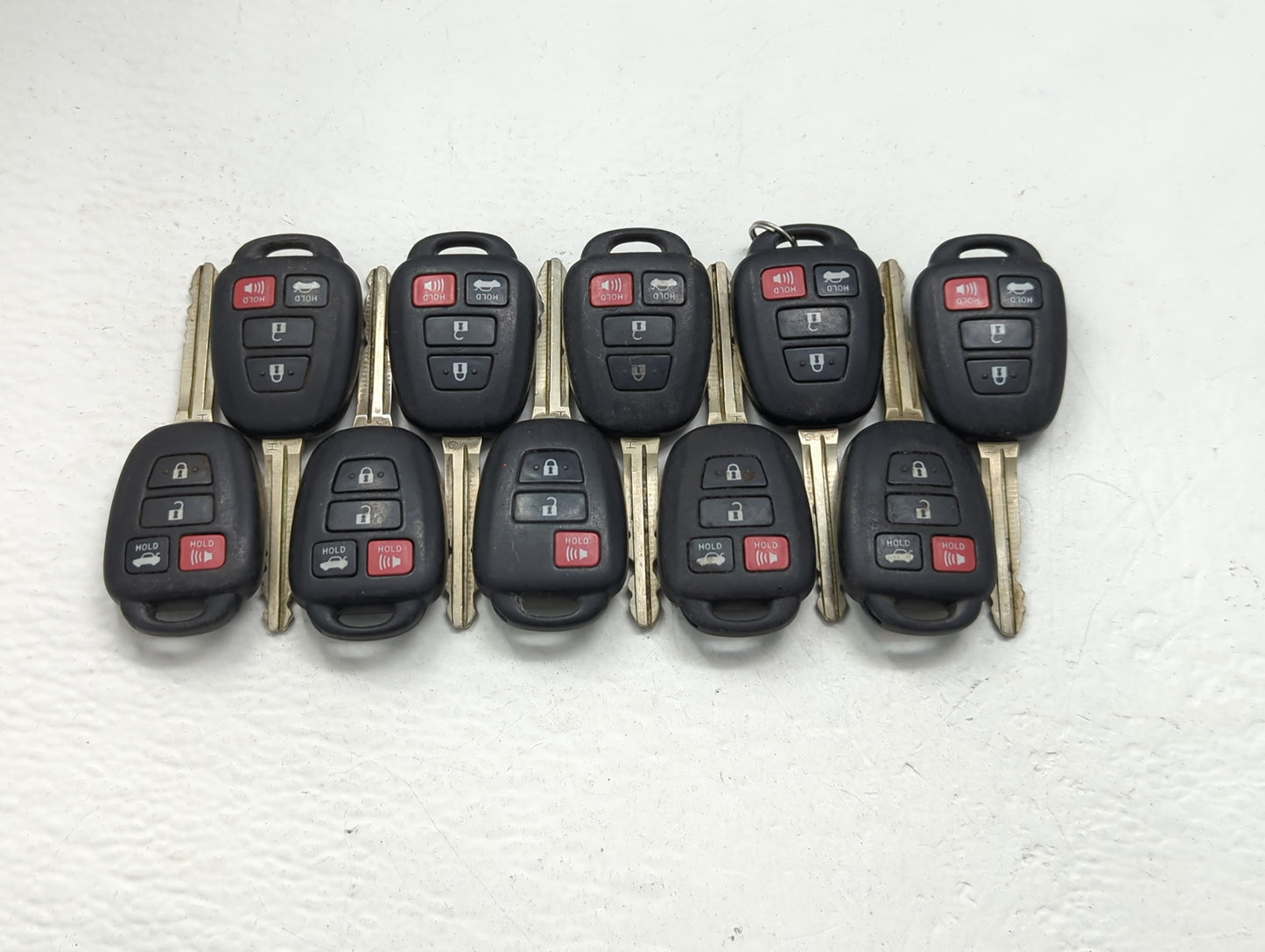 Lot of 10 Toyota Keyless Entry Remote Fob MIXED FCC IDS MIXED PART - Oemusedautoparts1.com