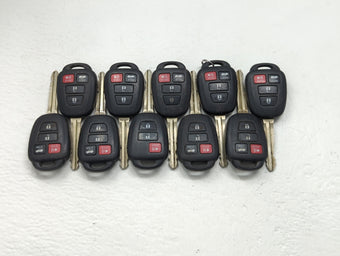 compare product Lot of 10 Toyota Keyless Entry Remote Fob MIXED FCC IDS MIXED PART