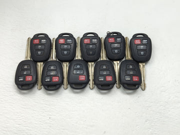 Lot of 10 Toyota Keyless Entry Remote Fob MIXED FCC IDS MIXED PART - Oemusedautoparts1.com