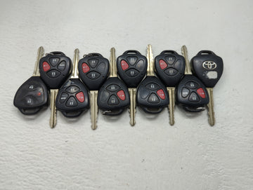 Lot of 10 Toyota Keyless Entry Remote Fob MIXED FCC IDS MIXED PART - Oemusedautoparts1.com