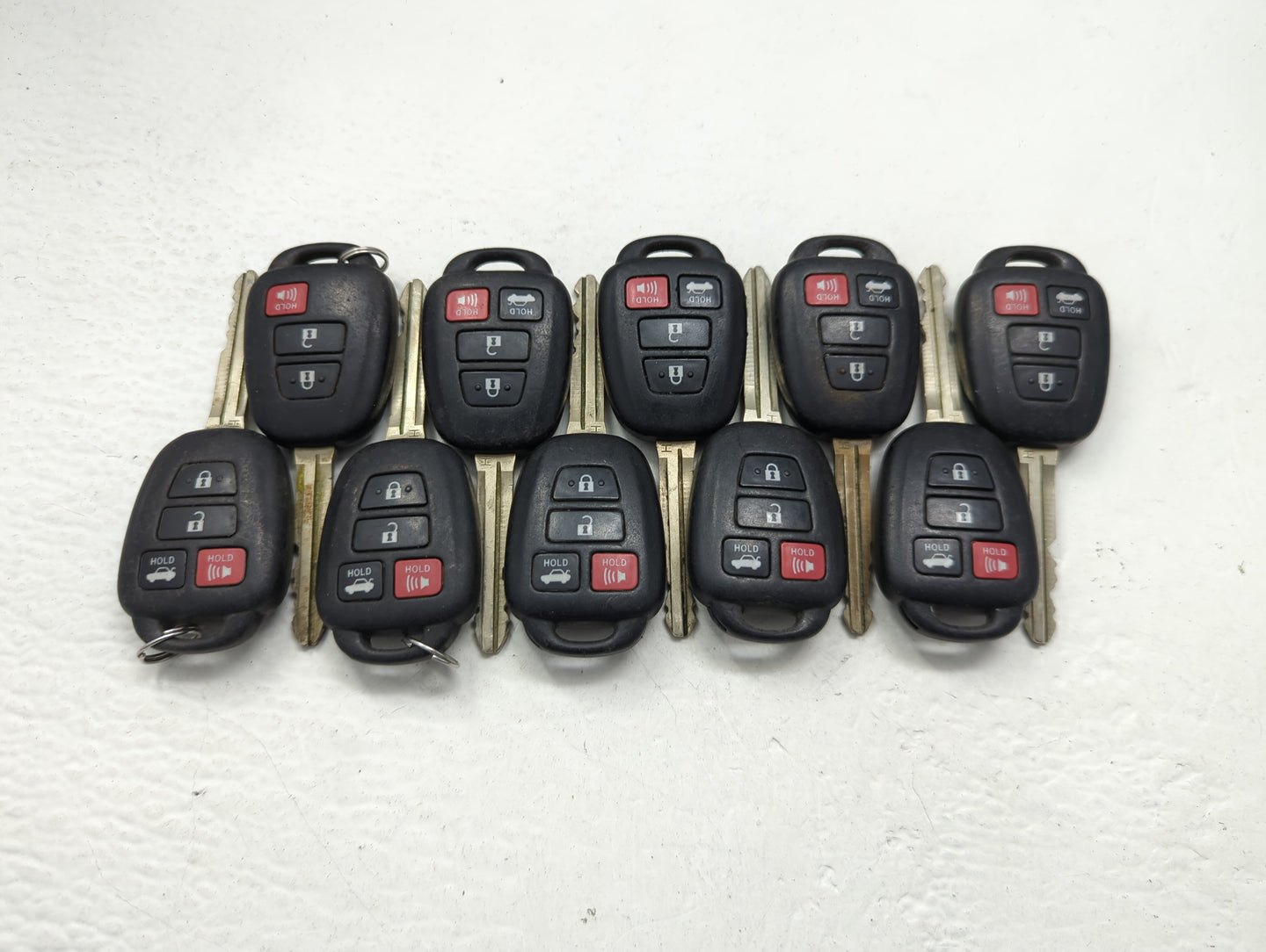 Lot of 10 Toyota Keyless Entry Remote Fob MIXED FCC IDS MIXED PART - Oemusedautoparts1.com