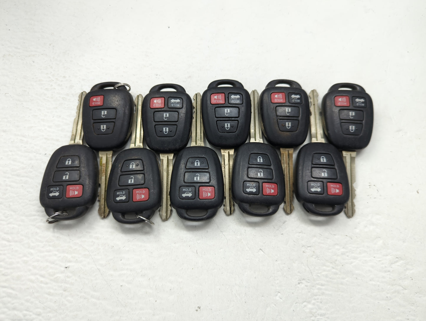 Lot of 10 Toyota Keyless Entry Remote Fob MIXED FCC IDS MIXED PART - Oemusedautoparts1.com