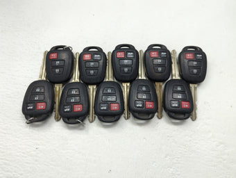 compare product Lot of 10 Toyota Keyless Entry Remote Fob MIXED FCC IDS MIXED PART