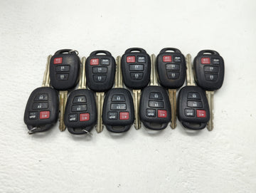 Lot of 10 Toyota Keyless Entry Remote Fob MIXED FCC IDS MIXED PART - Oemusedautoparts1.com
