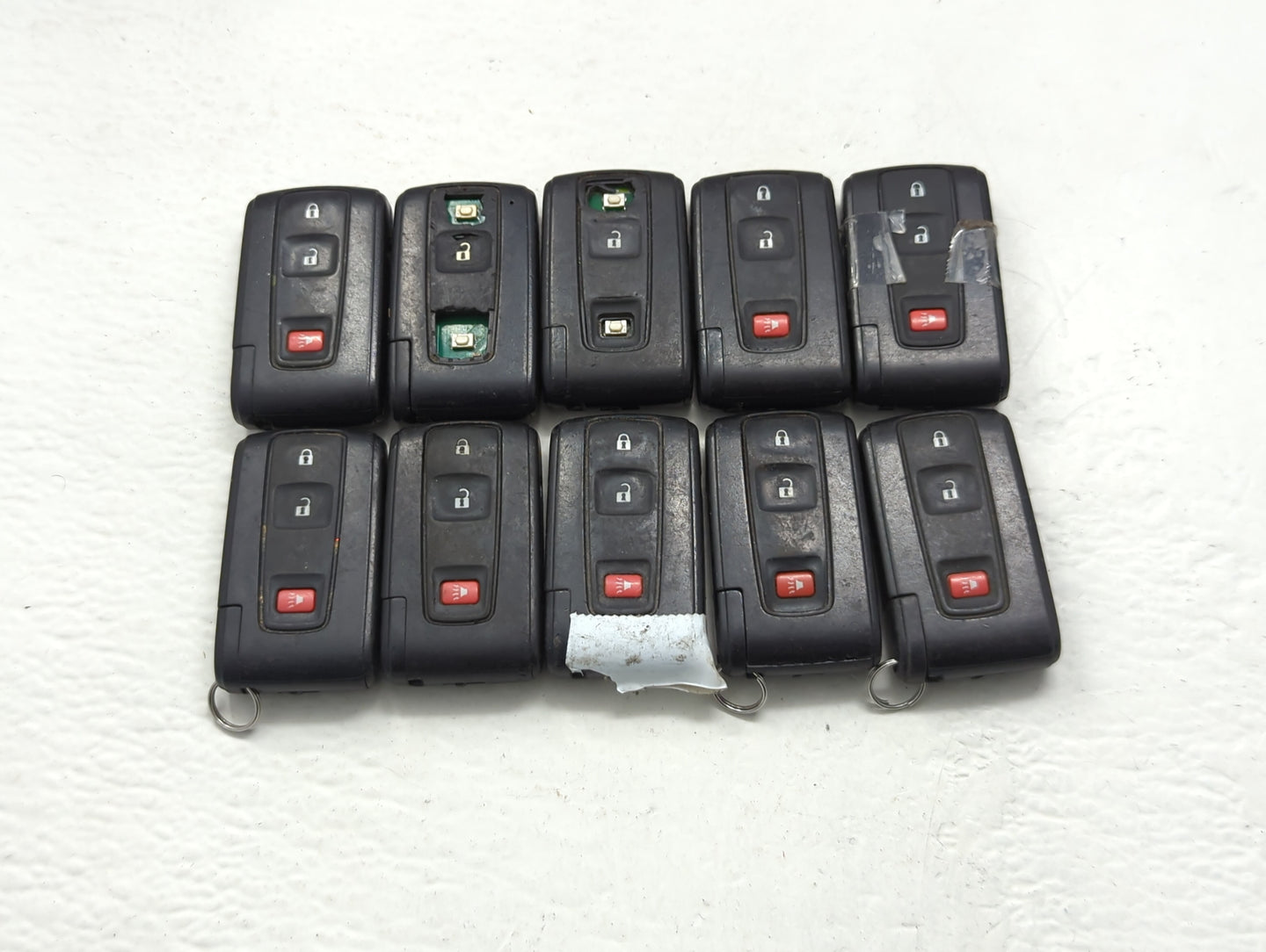 Lot of 10 Toyota Keyless Entry Remote Fob MIXED FCC IDS MIXED PART - Oemusedautoparts1.com