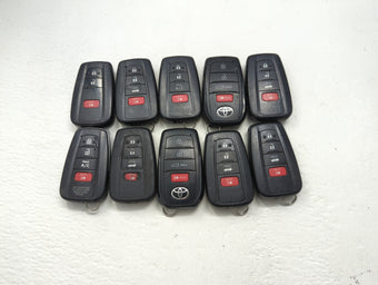 compare product Lot of 10 Toyota Keyless Entry Remote Fob MIXED FCC IDS MIXED PART