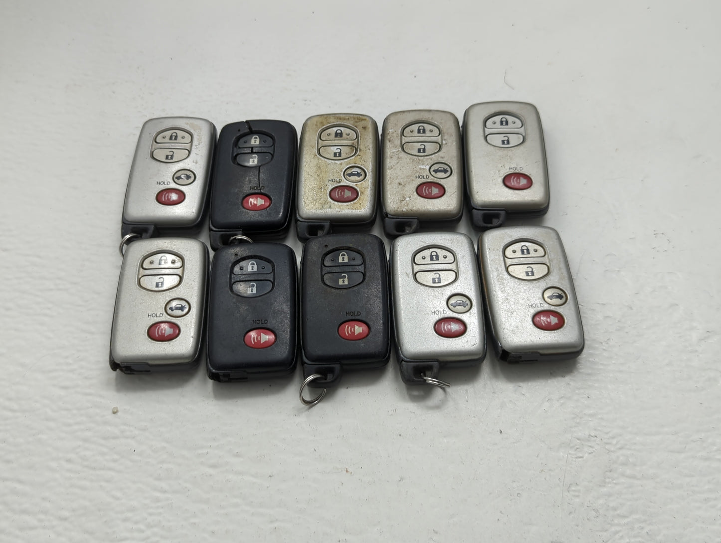 Lot of 10 Toyota Keyless Entry Remote Fob MIXED FCC IDS MIXED PART - Oemusedautoparts1.com