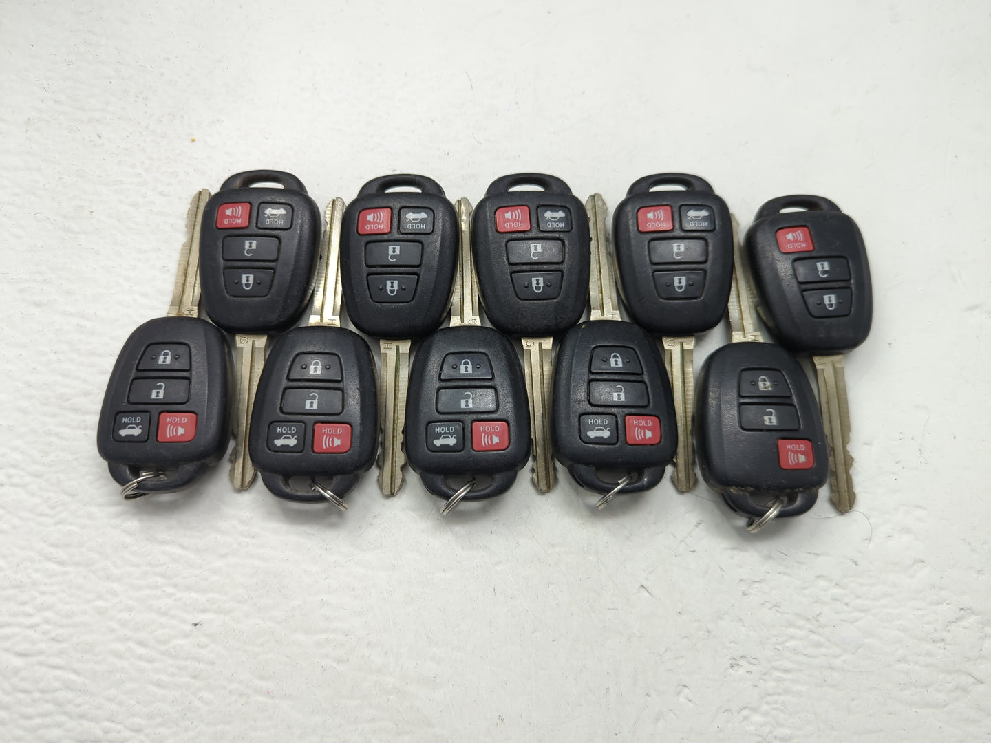 Lot of 10 Toyota Keyless Entry Remote Fob MIXED FCC IDS MIXED PART - Oemusedautoparts1.com