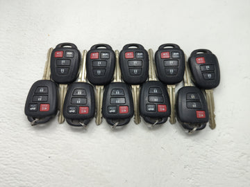 Lot of 10 Toyota Keyless Entry Remote Fob MIXED FCC IDS MIXED PART - Oemusedautoparts1.com