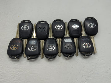 Lot of 10 Toyota Keyless Entry Remote Fob MIXED FCC IDS MIXED PART