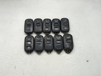 compare product Lot of 10 Toyota Keyless Entry Remote Fob MIXED FCC IDS MIXED PART 1471444