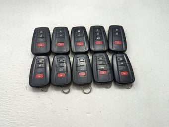 compare product Lot of 10 Toyota Keyless Entry Remote Fob MIXED FCC IDS MIXED PART 1471601