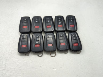 Lot of 10 Toyota Keyless Entry Remote Fob MIXED FCC IDS MIXED PART 1471601 - Oemusedautoparts1.com