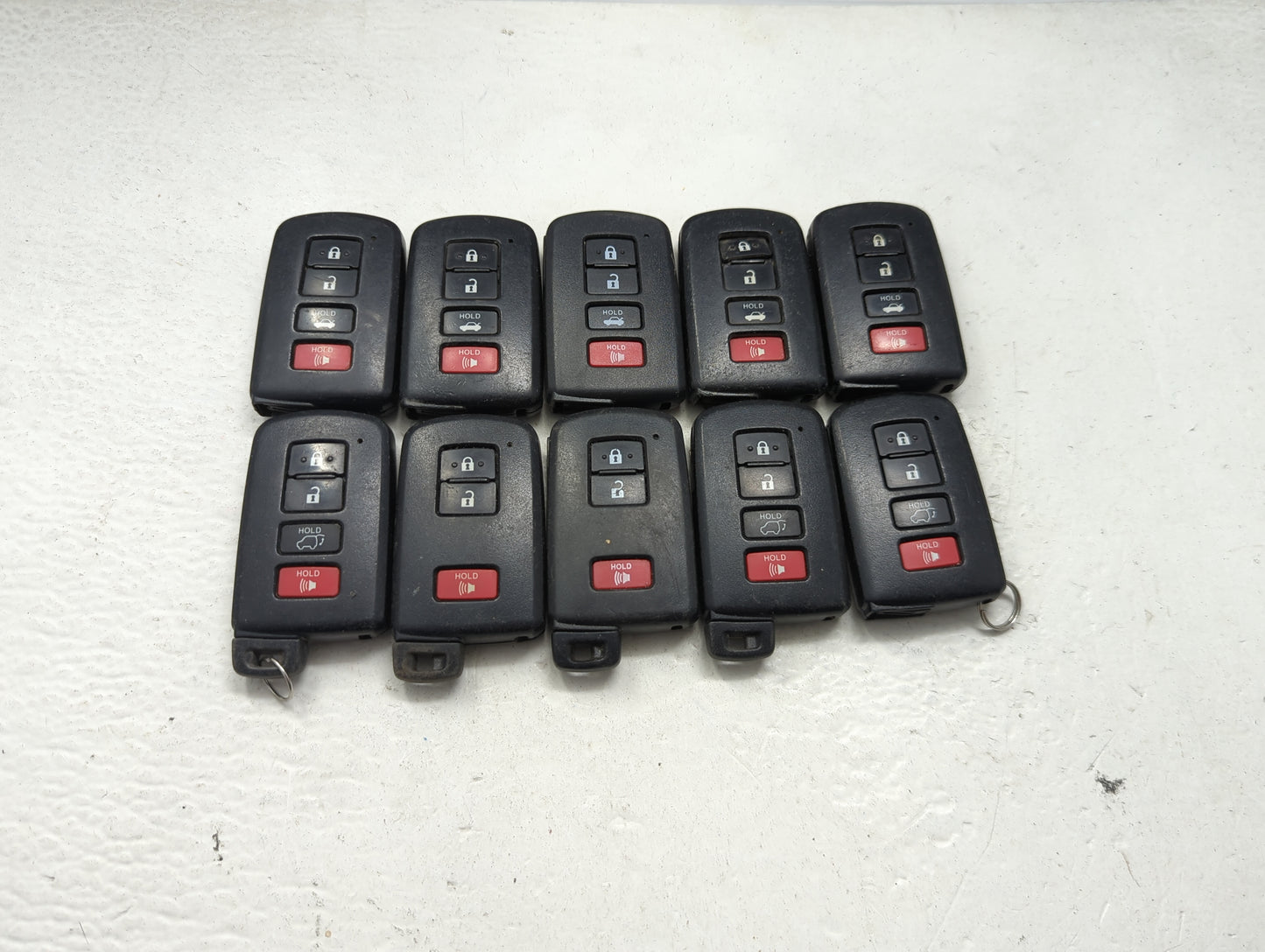 Lot of 10 Toyota Keyless Entry Remote Fob MIXED FCC IDS MIXED PART 1473598 - Oemusedautoparts1.com