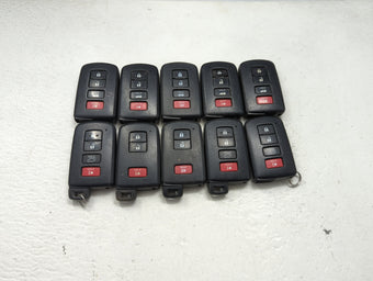 compare product Lot of 10 Toyota Keyless Entry Remote Fob MIXED FCC IDS MIXED PART 1473598