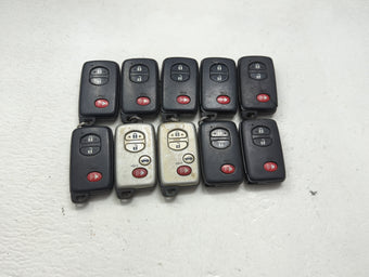 compare product Lot of 10 Toyota Keyless Entry Remote Fob MIXED FCC IDS MIXED PART 1473599