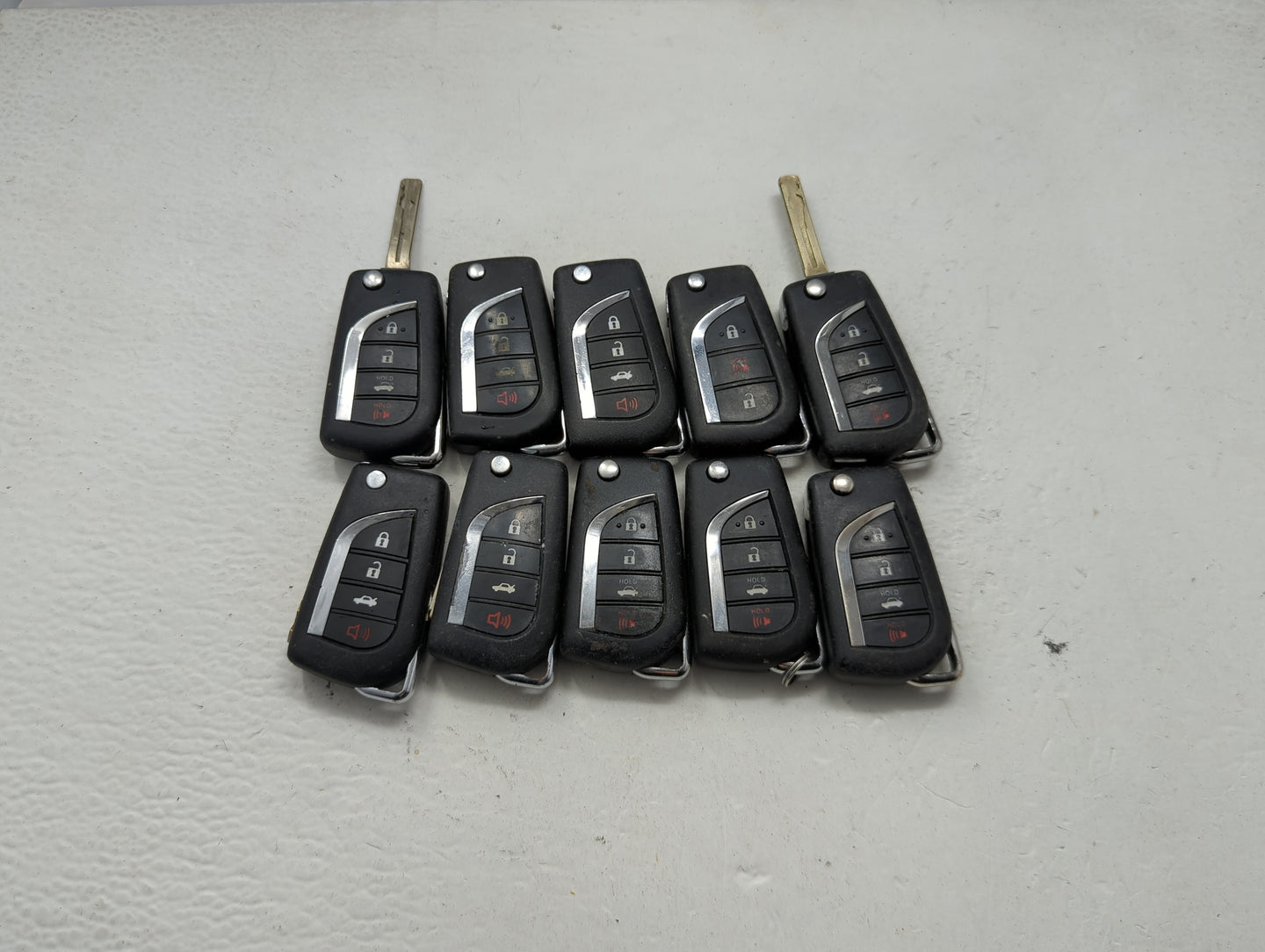 Lot of 10 Toyota Keyless Entry Remote Fob MIXED FCC IDS MIXED PART 1473600 - Oemusedautoparts1.com