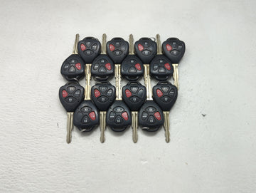 Lot of 15 Toyota Keyless Entry Remote Fob MIXED FCC IDS 1473656 - Oemusedautoparts1.com