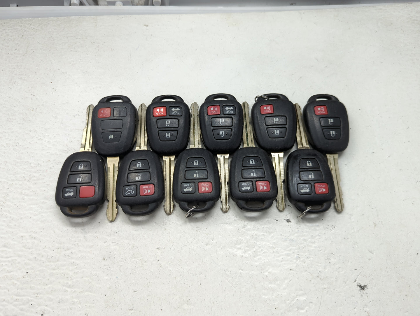 Lot of 10 Toyota Keyless Entry Remote Fob MIXED FCC IDS 1473659 - Oemusedautoparts1.com