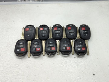 Lot of 10 Toyota Keyless Entry Remote Fob MIXED FCC IDS 1473659 - Oemusedautoparts1.com