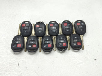 compare product Lot of 10 Toyota Keyless Entry Remote Fob MIXED FCC IDS 1473660
