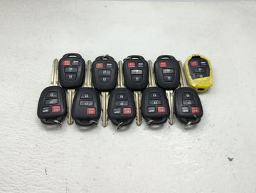 Lot of 10 Toyota Keyless Entry Remote Fob MIXED FCC IDS 1473662 - Oemusedautoparts1.com