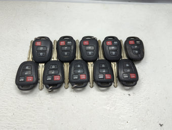 compare product Lot of 10 Toyota Keyless Entry Remote Fob MIXED FCC IDS 1473663