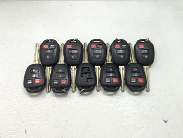 Lot of 10 Toyota Keyless Entry Remote Fob MIXED FCC IDS 1473664 - Oemusedautoparts1.com
