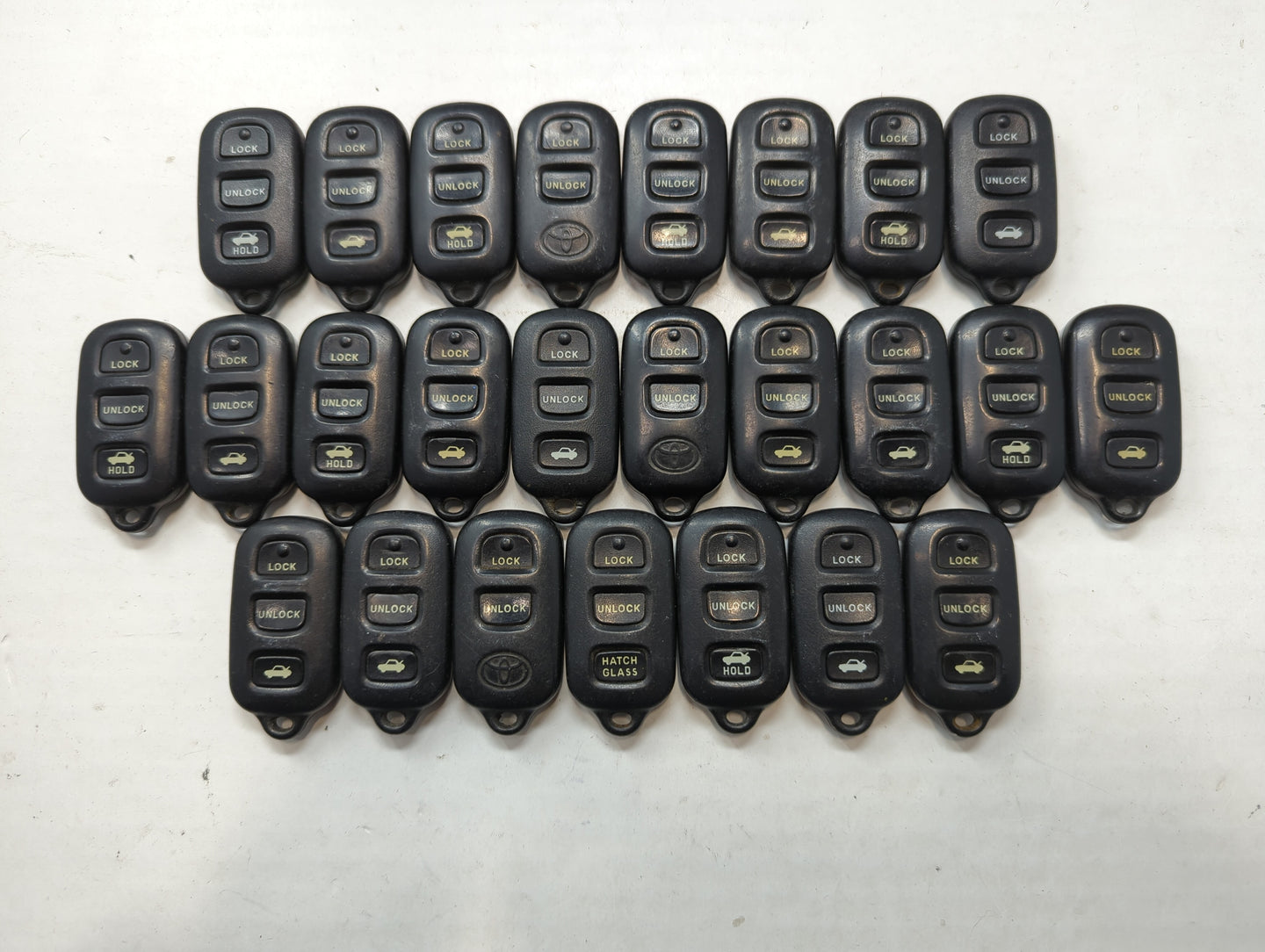 Lot of 25 Toyota Keyless Entry Remote Fob GQ43VT14T - Oemusedautoparts1.com