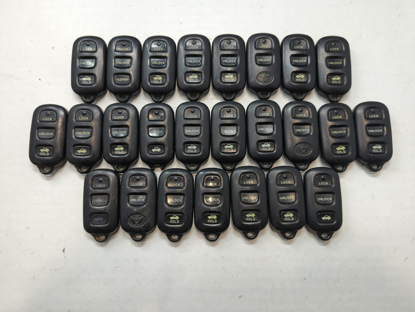 Lot of 25 Toyota Keyless Entry Remote Fob GQ43VT14T - Oemusedautoparts1.com