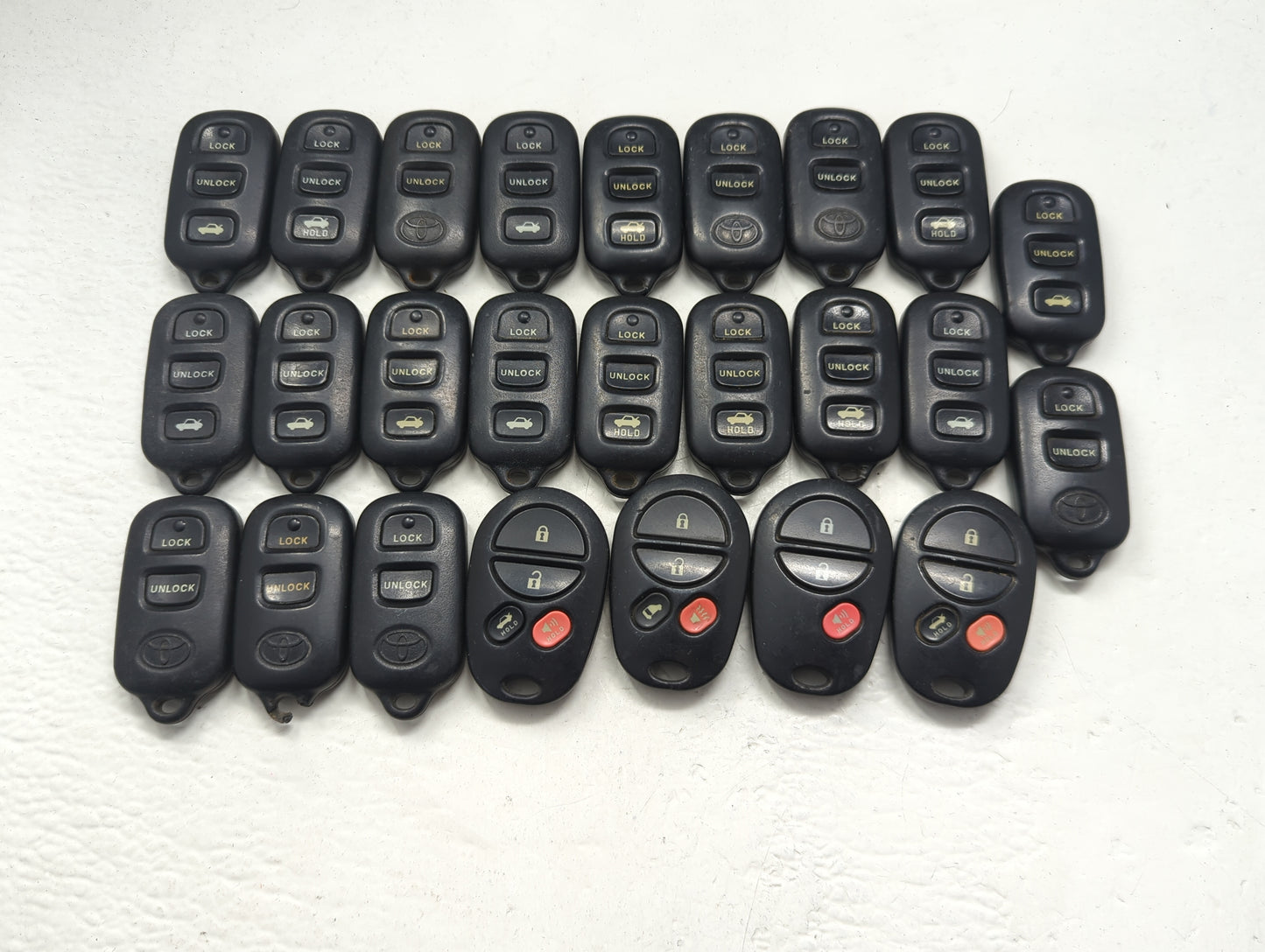 Lot of 25 Toyota Keyless Entry Remote Fob GQ43VT14T - Oemusedautoparts1.com