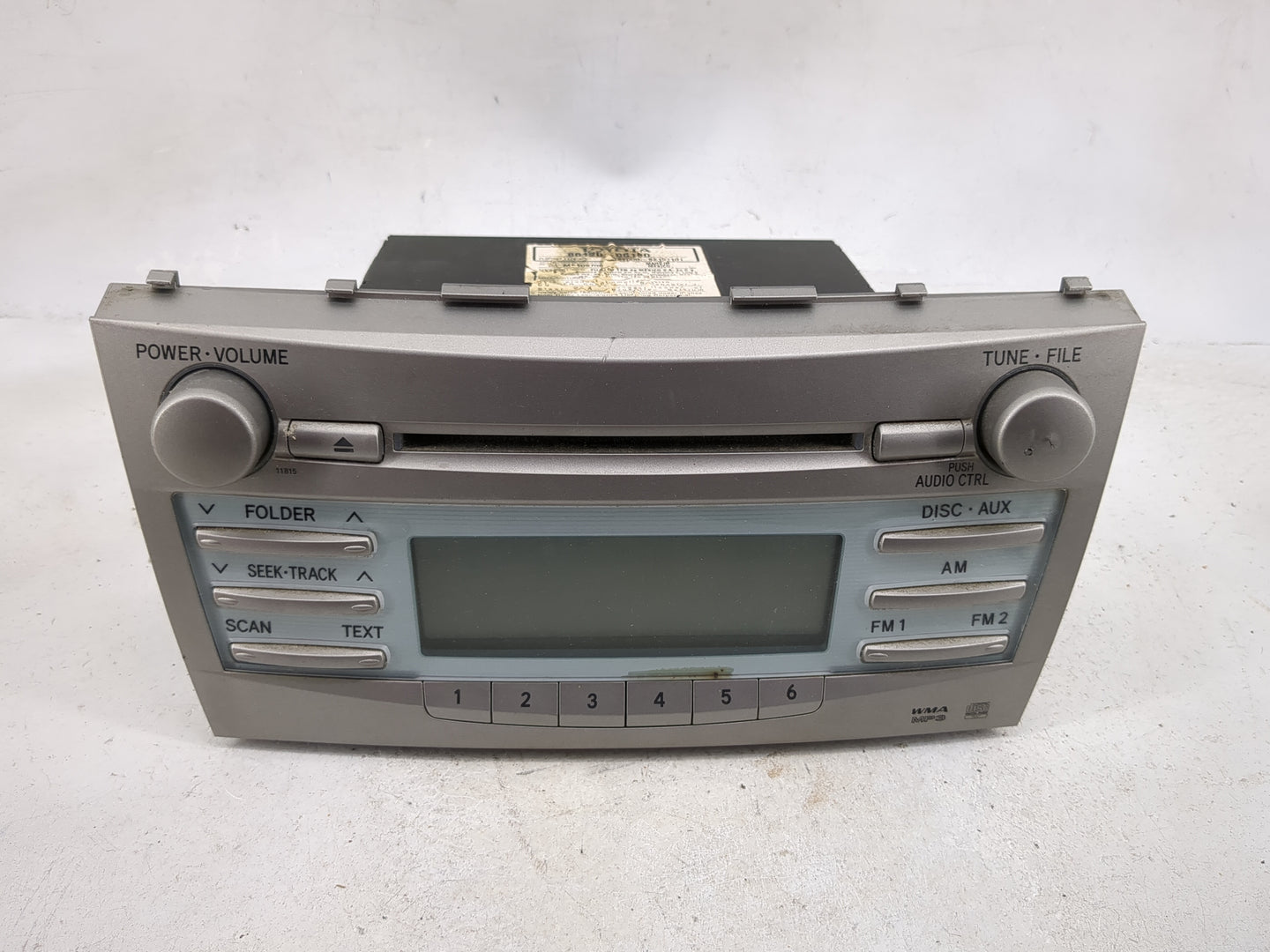2007-2009 Toyota Camry Radio AM FM Cd Player Receiver Replacement Fits Fits 2007 2008 2009 OEM Used Auto Parts - Oemusedauto