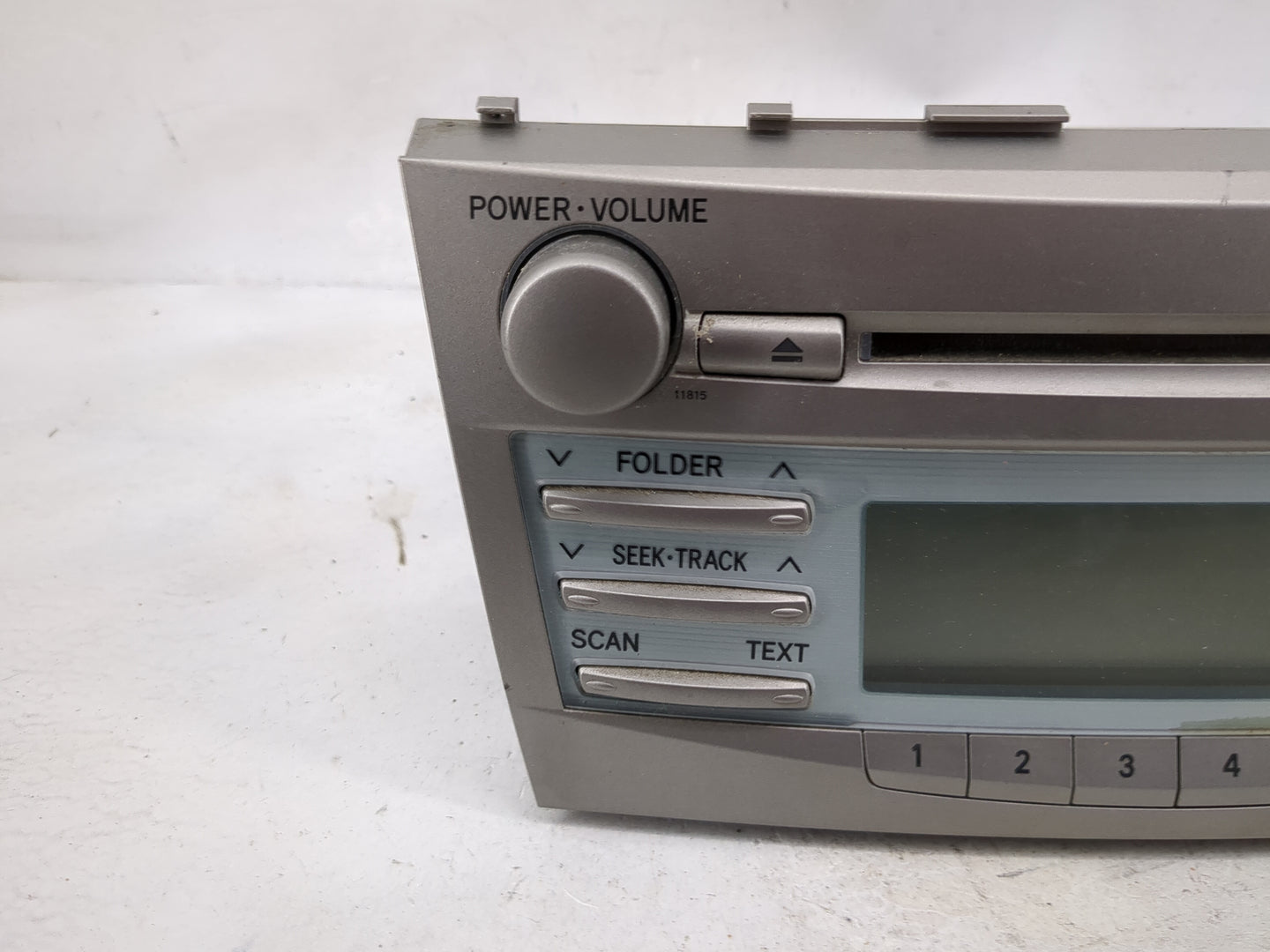 2007-2009 Toyota Camry Radio AM FM Cd Player Receiver Replacement Fits Fits 2007 2008 2009 OEM Used Auto Parts - Oemusedauto