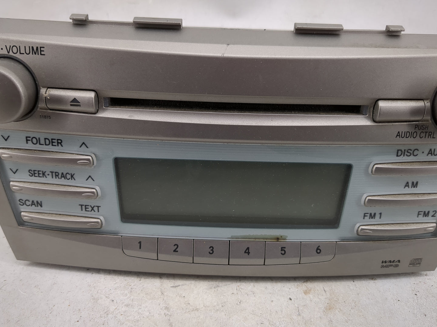 2007-2009 Toyota Camry Radio AM FM Cd Player Receiver Replacement Fits Fits 2007 2008 2009 OEM Used Auto Parts - Oemusedauto