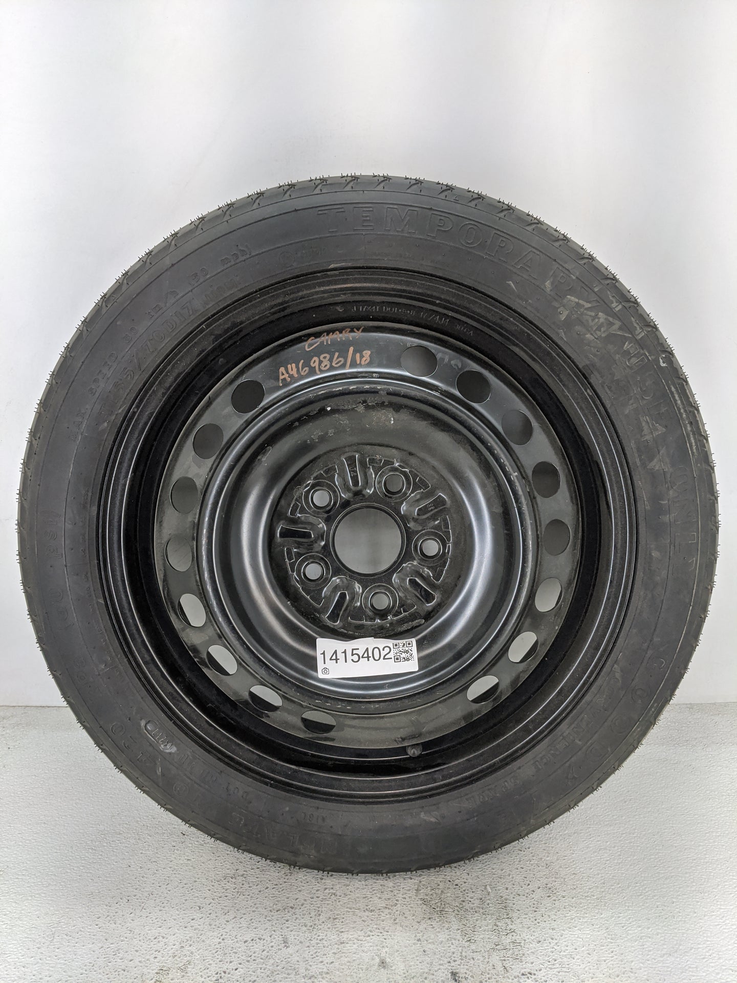 2018-2022 Toyota Camry Spare Donut Tire Wheel Rim Oem - Oemusedautoparts1.com