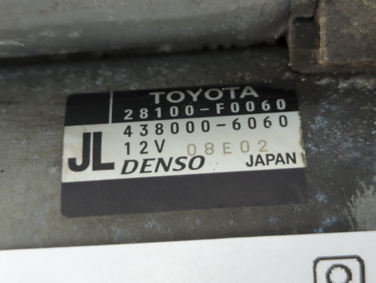2018-2022 Toyota Camry Car Starter Motor Solenoid OEM P/N:438000-6060 Fits Fits 2018 2019 2020 2021 2022 OEM Used Auto Parts