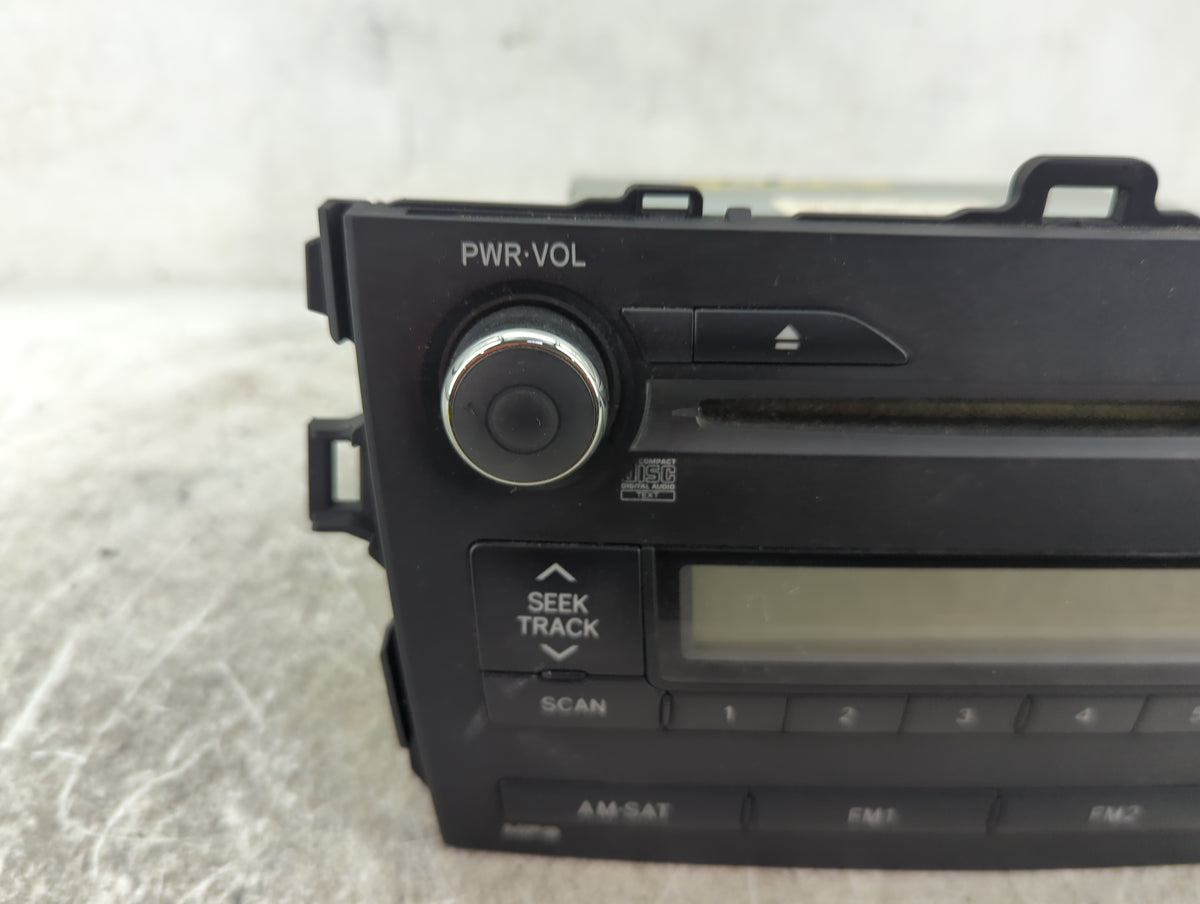 2009-2010 Toyota Corolla Radio AM FM Cd Player Receiver Replacement Fits 2009 2010 OEM Used Auto Parts - Oemusedautoparts1.c