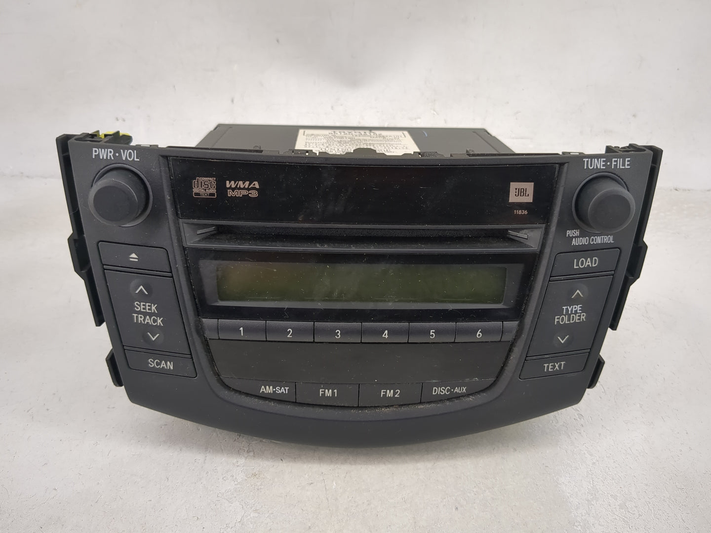 2006-2008 Toyota Rav4 Radio AM FM Cd Player Receiver Replacement Fits Fits 2006 2007 2008 OEM Used Auto Parts - Oemusedautop