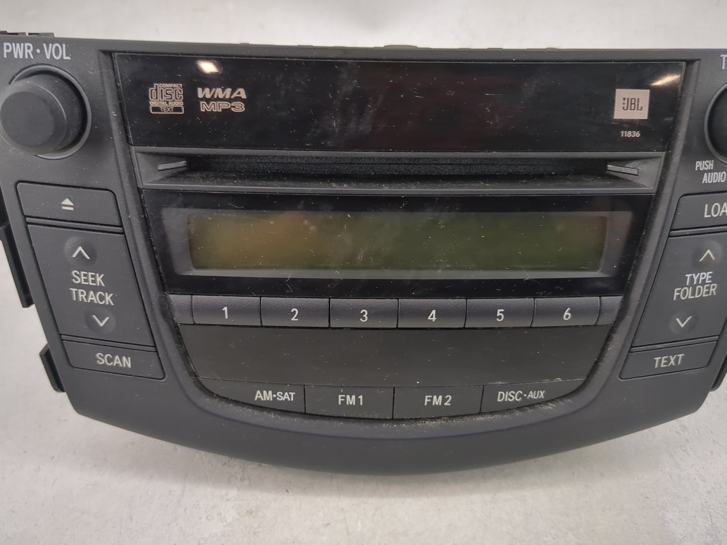 2006-2008 Toyota Rav4 Radio AM FM Cd Player Receiver Replacement Fits Fits 2006 2007 2008 OEM Used Auto Parts - Oemusedautop