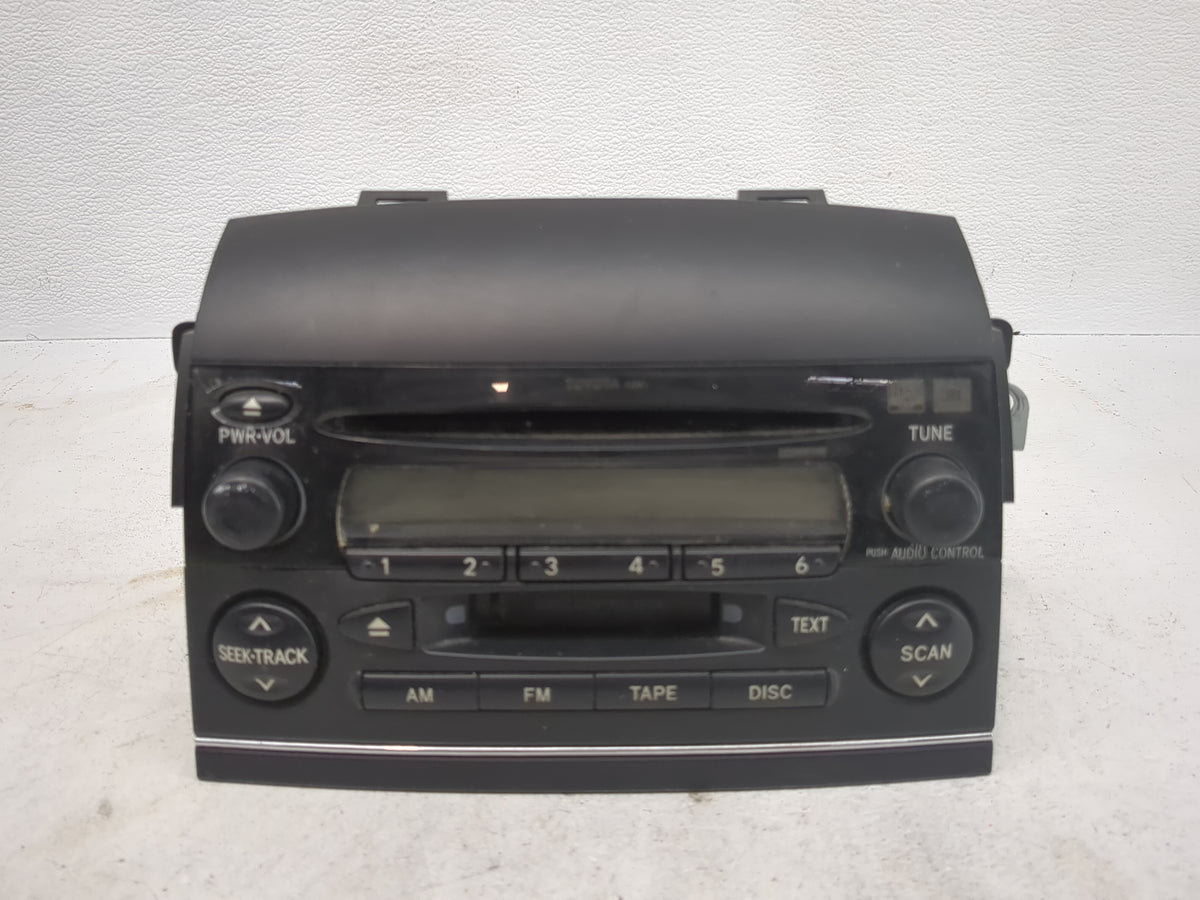 2004-2005 Toyota Sienna Radio AM FM Cd Player Receiver Replacement Fits Fits 2004 2005 OEM Used Auto Parts - Oemusedautopart